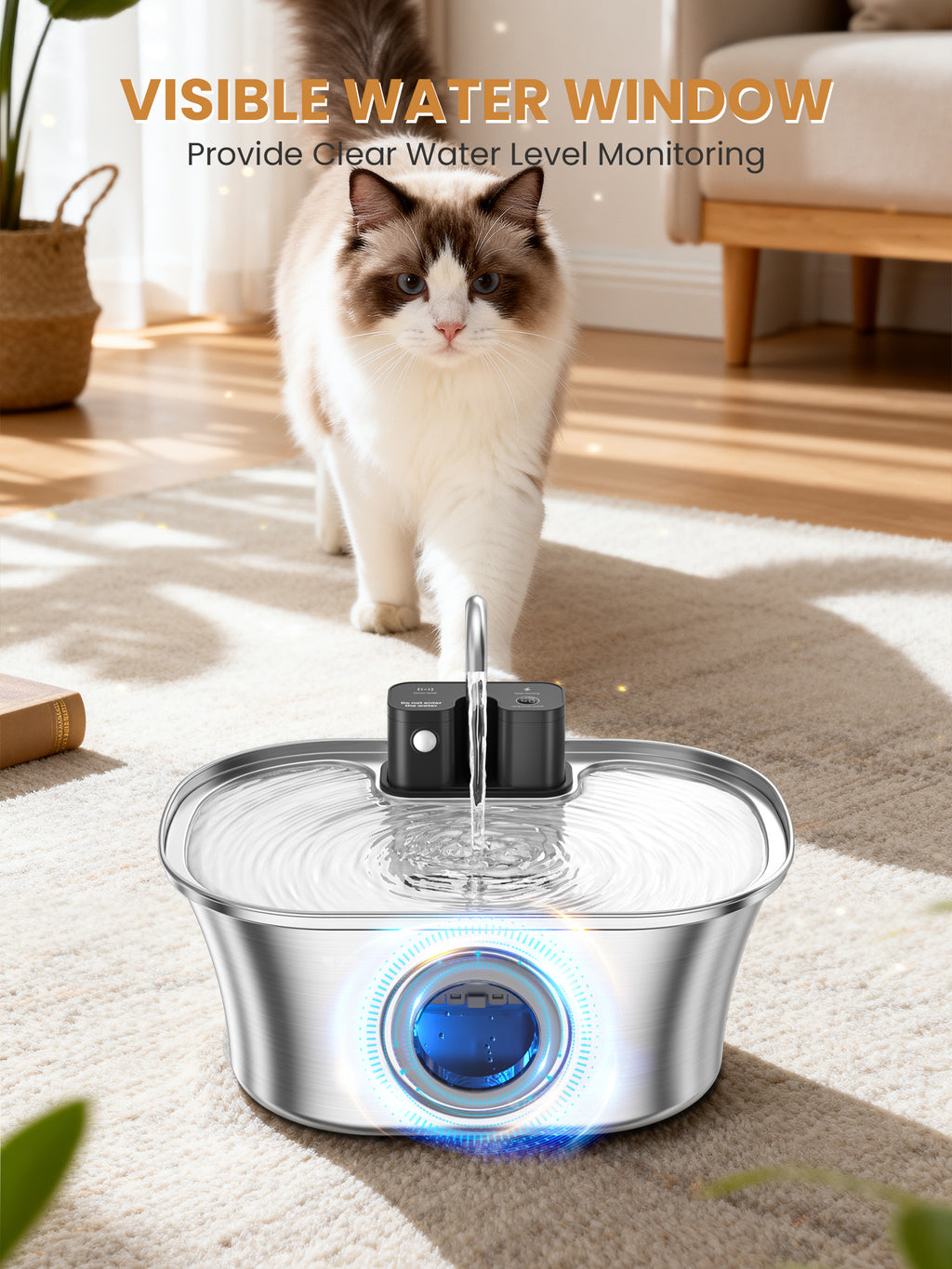 3.2L Intelligent Wireless Pet Water Dispenser WF-T4NPro