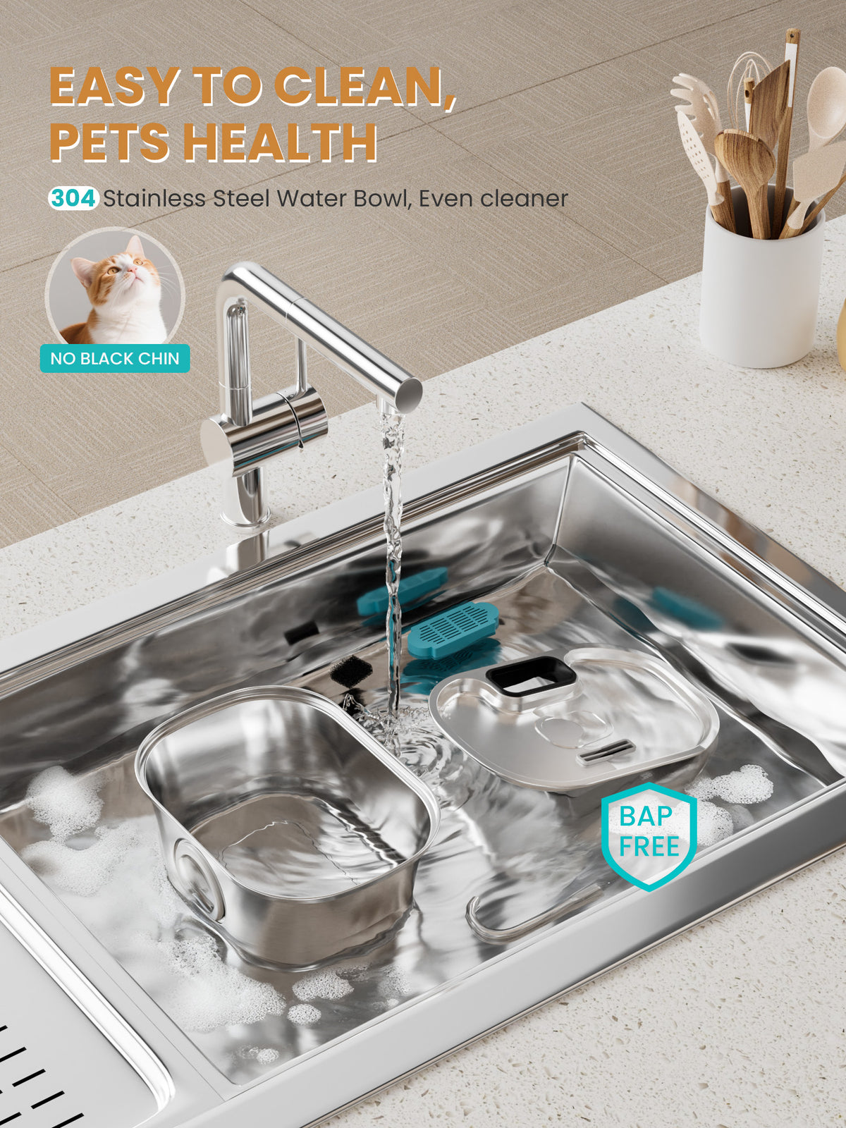 3.2L Intelligent Wireless Pet Water Dispenser WF-T4NPro