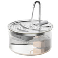Tomxcute Glass Cat Water Fountain-84oz Dishwasher Safe Cat & Dog Fountain