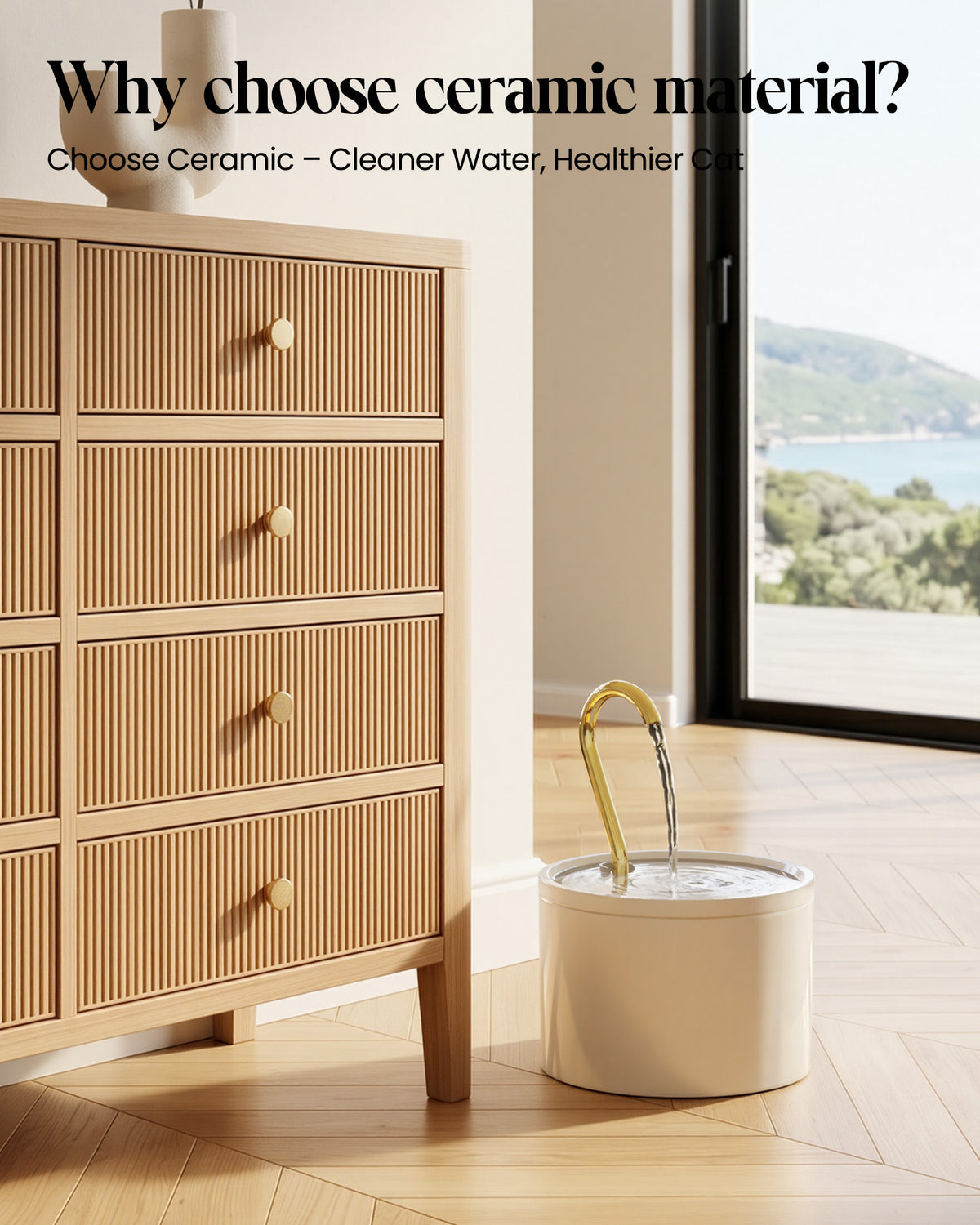 1.2L Ceramic Pet Water Dispenser WF-C02