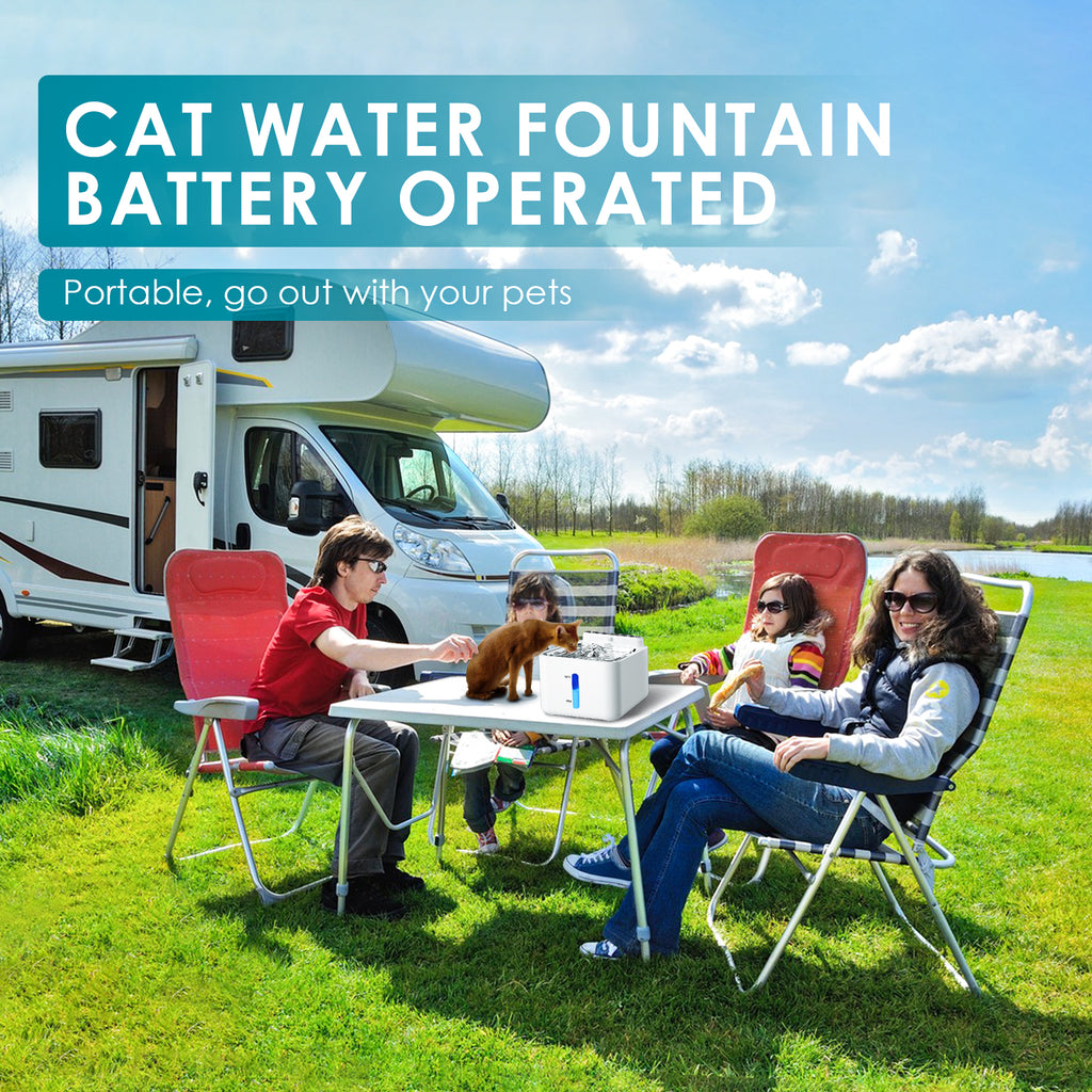 3.2L/108oz Rechargeable Pet Water Fountain with Sensor WF-P8Pro